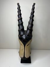 hand carved Animal/Antelope helmet African tribal mask 22
