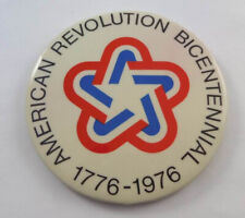 VTG 1976 ~ AMERICAN REVOLUTION BICENTENNIAL 1776-1976 Button Pinback picture