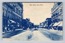 Ionia MI-Michigan, Scenic View Of Main Street, Antique, Vintage c1908 Postcard picture
