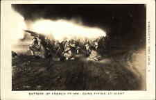 Fort Ord CA Artillery WWII Training French 75MM Gun Firing Real Photo Postcard picture