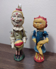 Poliwoggs Clown Sun Girl Jointed Folk Art Halloween Figurine Dept 56 Vintage picture