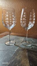 Mikasa CHEERS BUBBLES White Wine Glasses Goblets 8 3/4