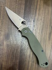 New Spyderco REC Exclusive Paramilitary 2 OD CTS-204P Black Liner-Factory Second picture