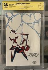 Amazing Spider-Man #1 CBCS 9.8 Signed Skottie Young Web Excl Virgin Cover Marvel picture