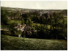 Cornwall. Vale of Lanherne. Mawgan.  Vintage PC photochromy, photochromy, v picture