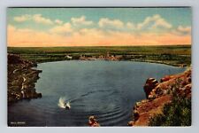 Roswell NM-New Mexico, Lea Lake, State Park, Vintage Postcard picture