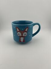 Caribou Coffee 2014 turquoise fox mug picture