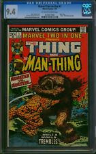 Marvel Two-In-One #1 🌟 CGC 9.4 🌟 THING vs MAN-THING Graded Comic 1974 picture