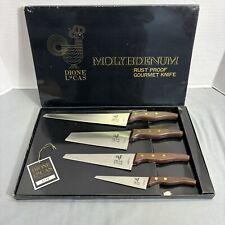 Dione Lucas Chef Knife Set Molybdenum MSC Japan Set Of 4 Brand New picture