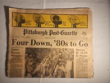1980 January 21 Pittsburgh Post-Gazette FOUR DOWN 80s TO GO The Superbowl (MH51) picture