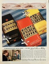 Rare 1950's Vintage Original Bokar Coffee Breakfast Kitchen Advertisement Ad picture