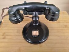 WESTERN ELECTRIC A-1 NON-DIAL DESK TELEPHONE W/SEAMLESS BULLET HANDSET picture