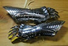 Antique Finger Gauntlets Armor Gloves 18GA Steel Medieval Late Gothic Knight picture