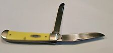 2003 Case XX  3254 2 Blade Trapper Folding Pocket Knife Smooth Handles Used. picture