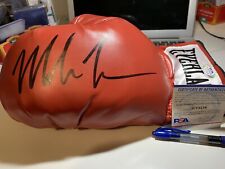 Boxing Glove (L) Mike Tyson Signed Red Everlast AUTO PSA COA picture