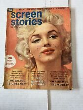 SCREEN STORIES  FEBRUARY 1961 MARILYN MONROE FAIR-GOOD CONDITION picture