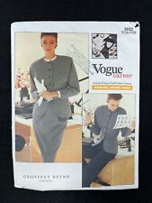 Vogue Sewing Pattern 2032 Geoffrey Beene Misses Jacket Skirt Pants Cut to 10 picture