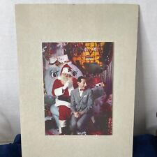 Vtg PEE-WEE HERMAN'S PLAYHOUSE Christmas Card on Chairry and Lap of Santa On Mat picture
