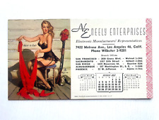October 1953 Pinup Girl Blotter by Elvgren -Hard to Suit for Neely Enterprises picture