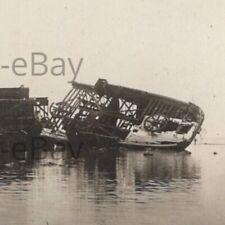 1900s RPPC SMS Adler Gunboat Wreck Imperial German Navy Samoan Crisis Postcard picture