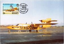 Aurigny Airlines- 4x6 Airplane Postcard Maxicard FDC- Trislander G-JOEY Aviation picture