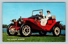 Automobiles-1908 Packard Roadster Model C Mother-In-Law Seat Vintage Postcard picture