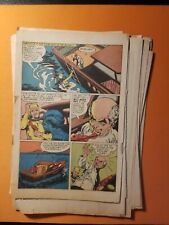 Lot Of  Loose comic book pages  Art  1970s Dc Comics  Sargon Golden Age Atom... picture