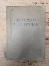 Jefferson Wisconsin Centennial Souvenir Book. 1836-1936. Photos, History  picture