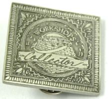 Workshops Collector Pin Ornate Silver Tone Square Brooch picture