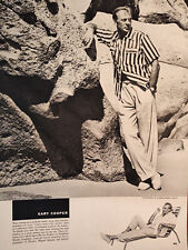 1953 Esquire Original Art Photograph Fashion Portrait GARY COOPER picture
