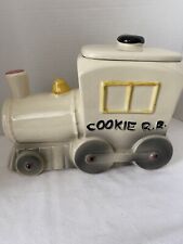 Vintage American Bisque Cookie R R Locomotive Cookie Jar picture