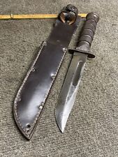 US CAMILLUS NY FIXED BLADE KNIFE MILITARY FIGHTING KNIFE W/SHEATH picture