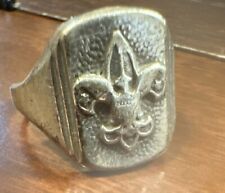 Vintage Sterling Silver Boy Scout Ring - Size 7 picture