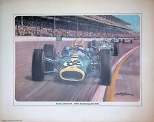 VINTAGE LOTUS 38 FORD - 1965 INDIANAPOLIS 500 POSTER picture