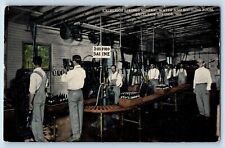 Excelsior Springs Missouri MO Postcard Mineral Water Bottling Room Interior 1910 picture