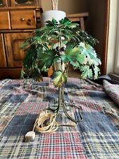 Vintage 17” Brass Tree Lamp Works Great picture