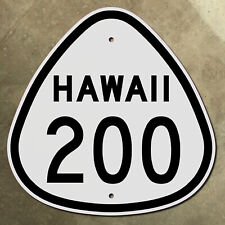 Hawaii Route 200 highway marker road sign 1956 Saddle Road big island Hilo 16x16 picture