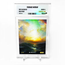 SUNSET AT SEA (Thomas Moran) Holographic Card GleeBeeCo #SNTH-L LIMITED to /49 picture