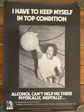 Vintage Government Alcohol Abuse Prevention Poster African American Athlete picture