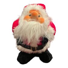 Rennoc Santa Claus Figure 15” Rubber Face Christmas Plush decor Plump Cheeks Vtg picture