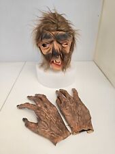 Vintage Topstone Halloween Werewolf Wolfman Mask Universal Monsters With Hands picture
