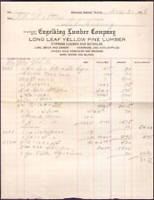 Orange Grove Texas 1918 Engelking Lumber Company Bill of Sale & Payment Note picture