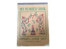 1930 Unused Number Book for Children School Book Fowlkes Lynch Goff Macmillan Co picture
