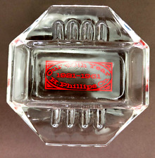 Vintage 1921 - 1961 H Phillips Co 40th Anniversary Glass Ashtray Rare picture