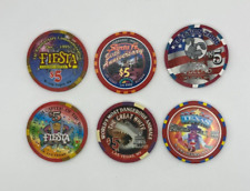 SIX REALLY COOL $5 LAS VEGAS CASINO CHIPS picture