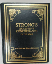 STRONG'S EXHAUSTIVE CONCORDANCE of the BIBLE. Greek & Hebrew dictionaries picture