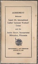 1979 Agreement Between Local 188 Int’l Garment Union & Jr House Inc Milwaukee WI picture