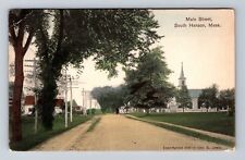 South Hanson MA-Massachusetts, Scenic View Of Main Street Vintage c1912 Postcard picture