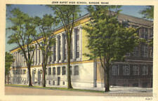 1942 Bangor,ME John Bapst High School Penobscot County Maine Linen Postcard picture