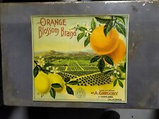 Orange Blossom Brand  Fruit Crate Lable picture